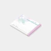 Spritzen des FarbName-Schulpsychologen Post-it Klebezettel (angewinkelt)