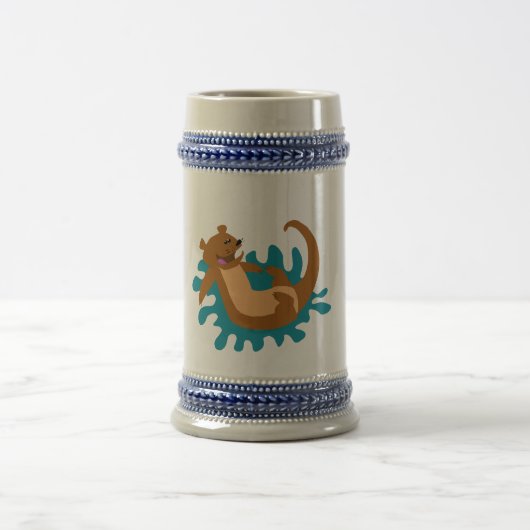 Spritzen des Otters Bierglas (Mittel)