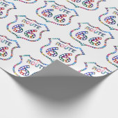 Spritzen des Weges 66 Farb! Geschenkpapier (Ecke)