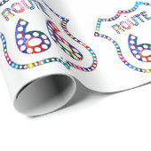 Spritzen des Weges 66 Farb! Geschenkpapier (Rolleneckpunkt)