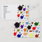 Spritzen-Farben-Visitenkarte Visitenkarte (Vorne/Hinten)