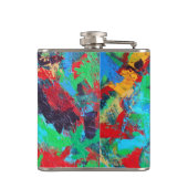 Spritzen-Hand gemalte abstrakte Brushstrokes Flachmann (Rückseite)