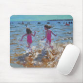 Spritzen im Meer Clacton. 2014 Mousepad (Mit Mouse)
