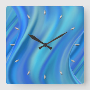 spritzen quadratische wanduhr