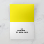 Spritzen Sie sich die Flasche auf weiß Karte (Innenseite)