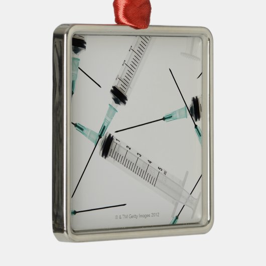 Spritzen Silbernes Ornament (Rechts)