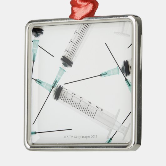 Spritzen Silbernes Ornament (Links)