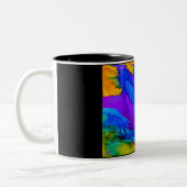 Spritzen-Tasse Zweifarbige Tasse (Links)