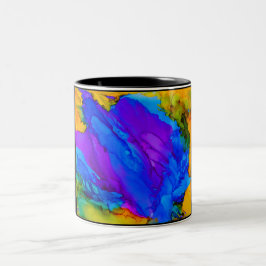 Spritzen-Tasse Zweifarbige Tasse