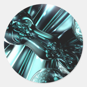 Spritzen-unten abstrakter Aufkleber