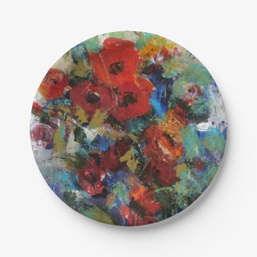 Spritzen von Farbe II Pappteller (Vorderseite)