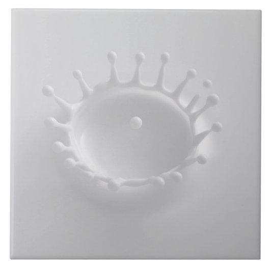 Spritzen von Milch Fliese (Vorderseite)