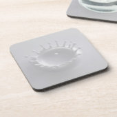 Spritzen von Milch Getränkeuntersetzer (Linke Seite)