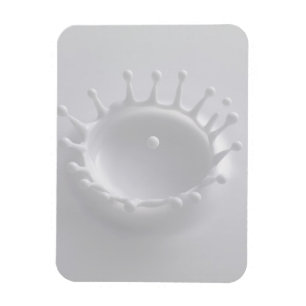 Spritzen von Milch Magnet