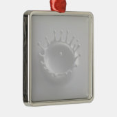 Spritzen von Milch Ornament Aus Metall (Rechts)