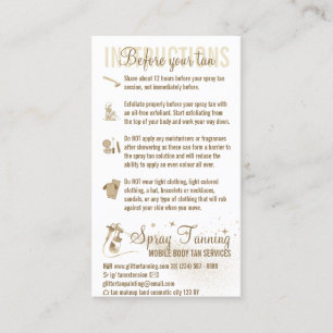 Spritzen vor der Pflegeanleitung Visitenkarte