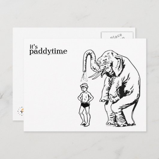 Spritzenbadpostkarte Postkarte (Vorne/Hinten)