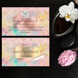 Spritzeninjektionen Studio Rose QRCode Visitenkarte