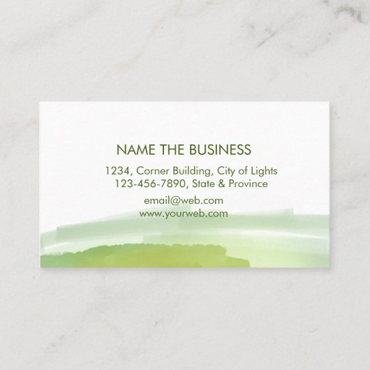 Spritzer Abstrakt Mandala Visitenkarte (Rückseite)