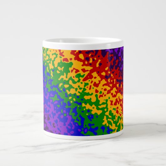 Spritzer Abstrakte Kunst Jumbo-Tasse (Vorderseite)