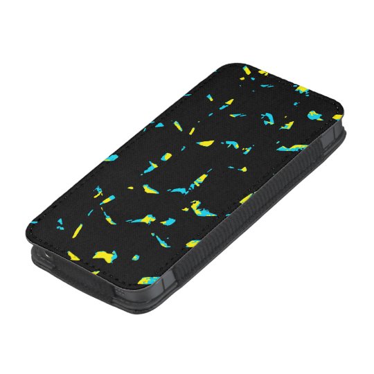 Spritzer-abstraktes dunkles Muster iPhone Tasche