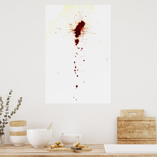 Spritzer an der Mauer Poster (Küche)