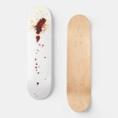 Spritzer an der Mauer Skateboard (Vorderseite)