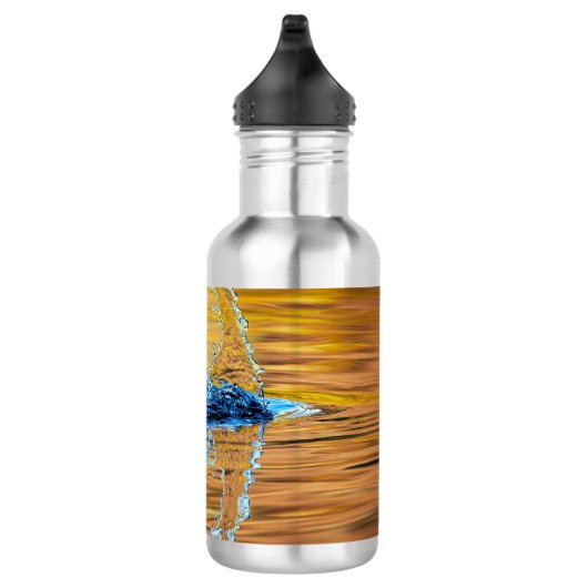 Spritzer an einem Herbstabend Edelstahlflasche (Rechts)