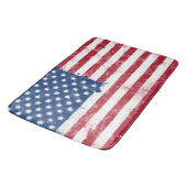 Spritzer Anstrich USA Flag Badematte (Schrägansicht)