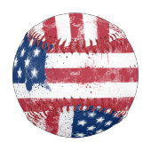 Spritzer Anstrich USA Flag Baseball (Rückseite)