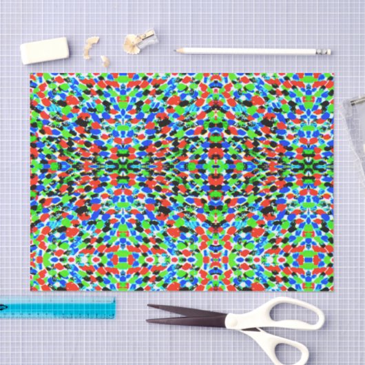 Spritzer art Bright Abstrakt Patternpapier Seidenpapier (Handwerk)