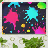 Spritzer Art Burst Geschirrtuch (Gefaltet)