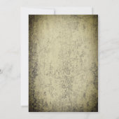 Spritzer auf Spuk Halloween aus Beton Einladung (Rückseite)