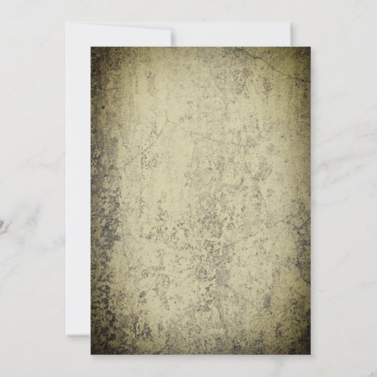 Spritzer auf Spuk Halloween aus Beton Einladung (Rückseite)