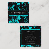 Spritzer Beauty Makeup Artist Quadratische Visitenkarte (Vorne/Hinten)