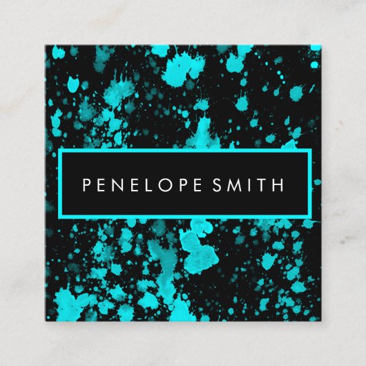 Spritzer Beauty Makeup Artist Quadratische Visitenkarte (Vorderseite)