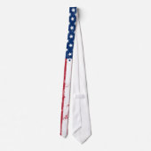 Spritzer bemalt Flagge der USA Krawatte (Rückseite)
