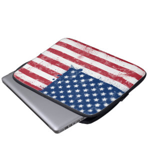 Spritzer bemalt Flagge der USA Laptopschutzhülle