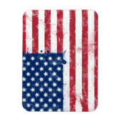 Spritzer bemalt Flagge der USA Magnet (Vertikal)
