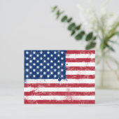Spritzer bemalt Flagge der USA Postkarte (Stehend Vorderseite)