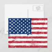Spritzer bemalt Flagge der USA Postkarte (Vorne/Hinten)