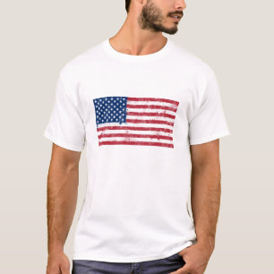 Spritzer bemalt Flagge der USA T-Shirt