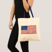 Spritzer bemalt Flagge der USA Tragetasche (Vorderseite (Produkt))