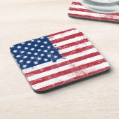 Spritzer bemalt Flagge der USA Untersetzer (Linke Seite)