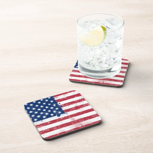 Spritzer bemalt Flagge der USA Untersetzer (Rechte Seite)