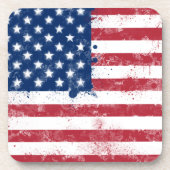 Spritzer bemalt Flagge der USA Untersetzer (Vorderseite)