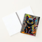 Spritzer Cat Black Rainbow Bullet Notebook Notizblock (Innenseite)