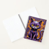 Spritzer Cat Orange/Lila Bullet Line Notebook Notizblock (Innenseite)