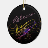 Spritzer der personalisierten Keramik oder Name Keramik Ornament (Links)