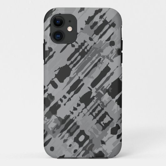Spritzer Design - graue Tarnung Case-Mate iPhone Hülle (Rückseite)